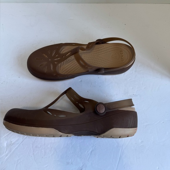 Crocs(WMNS) Crocs Summer Brown Size 9 - Picture 5 of 15